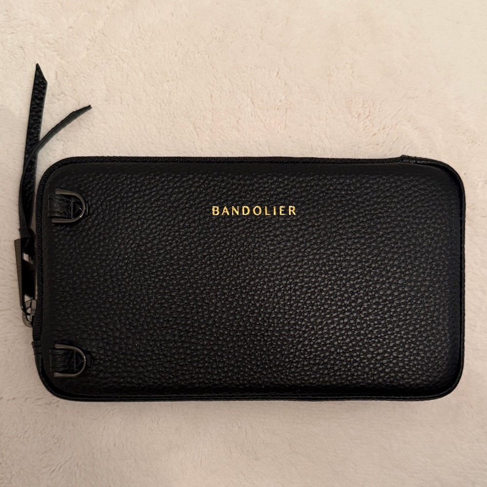 BANDOLIER Expanded Pouch
TOP GRAIN LEATHER ZIP CASE 7”x4”x1” black/pewter